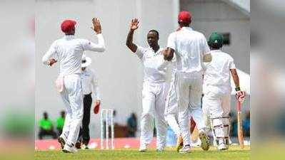 वेस्ट इंडीज के खिलाफ पहले टेस्ट में 43 रनों पर सिमटी बांग्लादेश