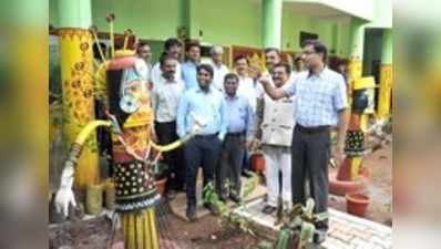 ‘ಜಿಪಂ ಕಚೇರಿ ಆವರಣದಲ್ಲೂ ಚಿತ್ತಾರಕ್ಕೆ ಒತ್ತು’