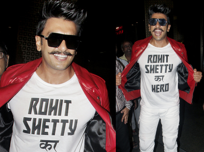 रणवीर सिंह ने क्यों पहना रोहित शेट्टी के नाम का टी-शर्ट?