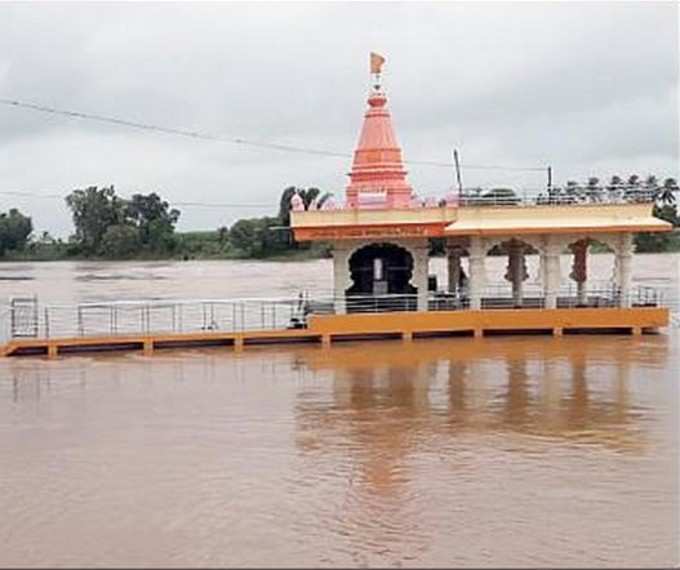 ಶ್ರೀ ದತ್ತ ಮಂದಿರ ಜಲಾವೃತ