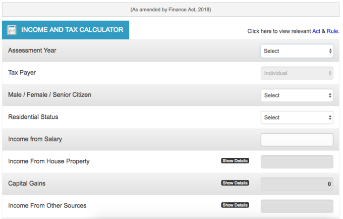 Tax Calculator