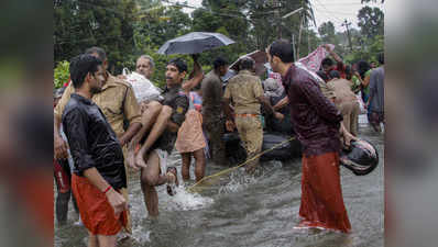 केरल में भारी बारिश, राहत शिविरों में भेजे गए 34,000 लोग