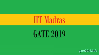 GATE 2019  : முக்கிய விவரங்கள்