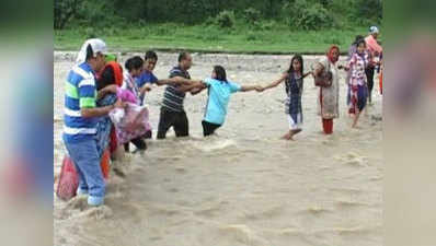 सहारनपुर: तेज बार‍िश के बाद नद‍ियां उफान पर
