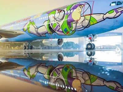 बचपन के दिन याद दिला देगी कार्टून कैरक्टर्स के साथ हवाई यात्रा