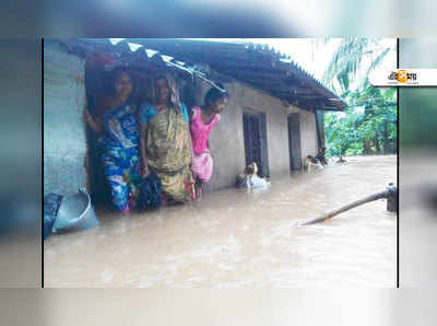 নাগাড়ে বৃষ্টিতে ডুবল ঝাড়গ্রাম, বন্ধ যানচলাচল