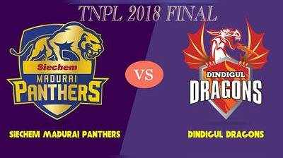 TNPL 2018 இறுதிப்போட்டியில் மோதும் மதுரை - திண்டுக்கல் அணிகள்