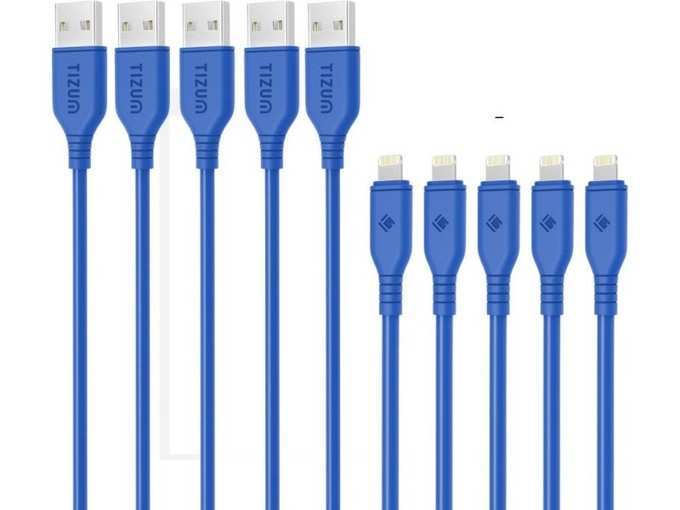 TIZUM lightning cable - pack of 5: