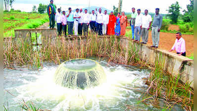 ಹಳೇಬೀಡು, ಮಾದಿಹಳ್ಳಿ ಕೆರೆಗಳಿಗೆ ಹರಿದ ಯಗಚಿ ನೀರು