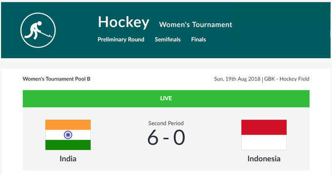 महिला हॉकी: हाफ टाइम के बाद भारत ने इंडोनेशिया के खिलाफ ली 6-0 की बढ़त
