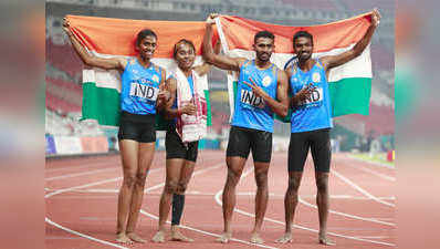 Asian Games: 4x400 மீ கலப்பு குழு போட்டியில் இந்தியாவுக்கு வெள்ளி