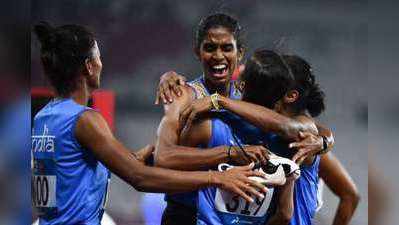 4×400 റിലേയില്‍ ഇന്ത്യൻ വനിതകള്‍ക്ക് സ്വര്‍ണ്ണം