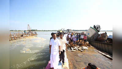 முக்கொம்பு அணையை பார்வையிட்டார் திமுக தலைவர் மு.க.ஸ்டாலின்!!