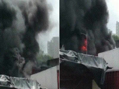मुंबईः मालाडमध्ये इमारतीला आग