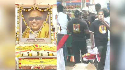 तमिलनाडु: अलागिरी का शक्ति प्रदर्शन, समर्थकों से पटा मरीना बीच