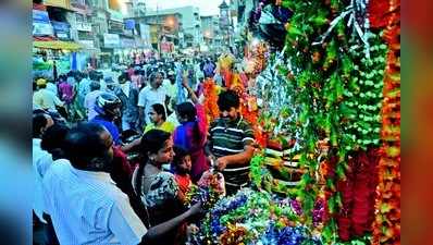 ಚೌತಿಗೆ ರಂಗೇರಿದ ಬೆಳಗಾವಿ ಮಾರುಕಟ್ಟೆ