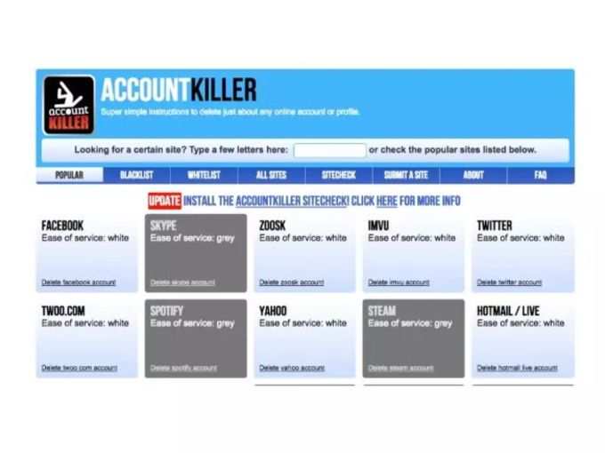 Account Killer: आपके ऑनलाइन अकाउंट्स डिलीट करती है