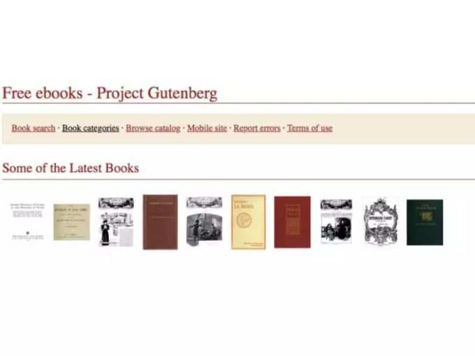 Project Gutenberg: मुफ्त ई-बुक्स के लिए