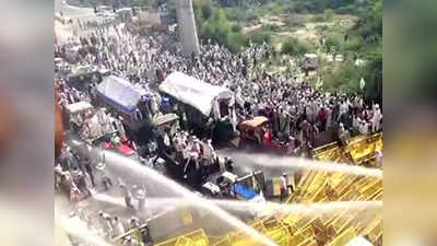 farmers protest: गांधी जयंतीच्या दिवशीच शेतकऱ्यांवर लाठीमार