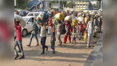 गुजरात से भागकर वाराणसी पहुंचे मजदूरों में दिखा खौफ