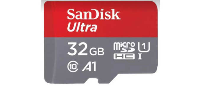 Sandisk 32GB Class 10 Ultra microSD (सैनडिस्क 32जीबी क्लास 10 अल्ट्रा माइक्रो एसडी)