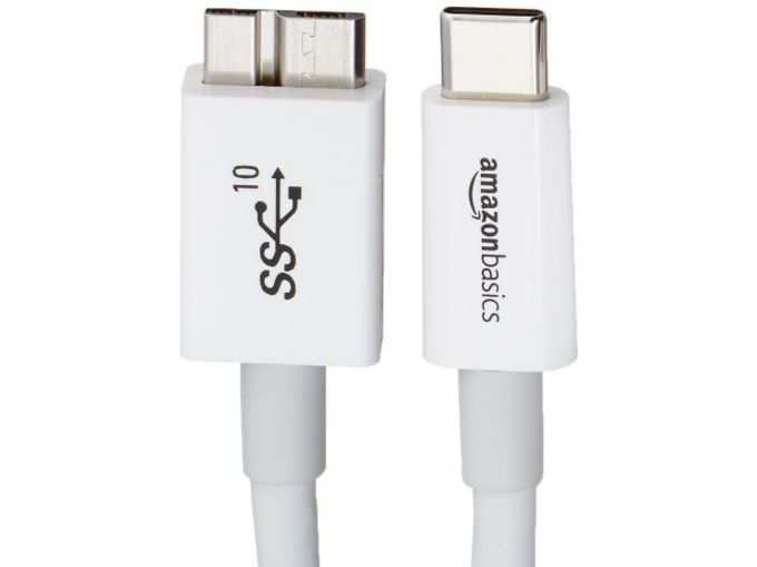 ऐमजॉन बेसिक्स यूएसबी टाइप-सी: AmazonBasics USB Type-C to Micro-B 3.1 Gen2 Cable