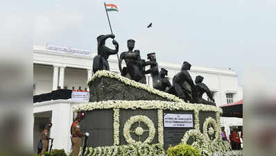 National Police Memorial Day: போலீஸ் தலைமையிடத்தில் டிஜிபி டிகே ராஜேந்திரன் மரியாதை!