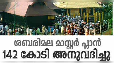 ശബരിമല മാസ്റ്റർപ്ലാൻ; 142 കോടി രൂപയുടെ പ്രോജക്ടുകൾ