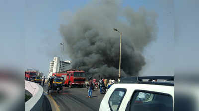 मुंबई: वांद्रे येथील झोपडपट्टीत भीषण आग