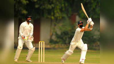 रणजी क्रिकेट: दिल्ली में घोर प्रदूषण, मास्क पहनकर खेल रहे खिलाड़ी