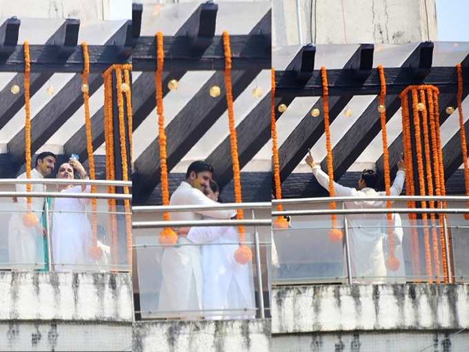 Ranveer Singh looks all excited and happy at his Haldi ceremony