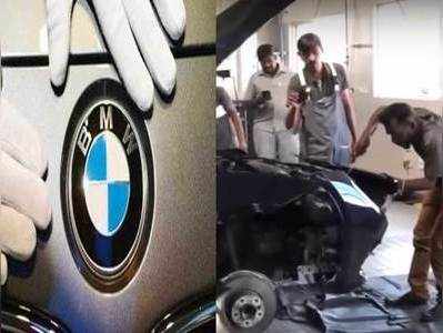 चलती BMW में घुसा कोबरा, निकालने में हो गई गाड़ी की यह हालत