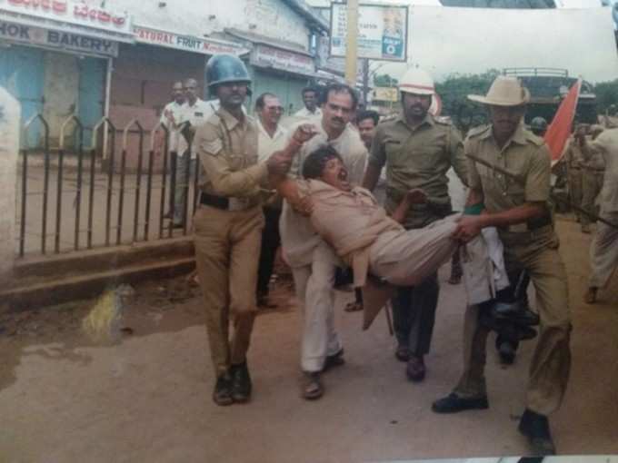 ಈದ್ಗಾ ಹೋರಾಟದಲ್ಲಿ ಅನಂತ ಕುಮಾರ್ 