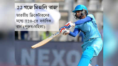 Mithali Raj T20: 22 গজে মিতালি রাজ
