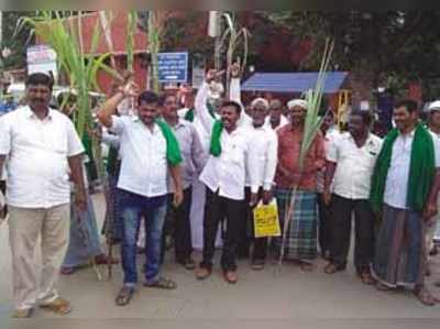 ಸಿಎಂ ಹೇಳಿಕೆ ಖಂಡಿಸಿ ರೈತರ ಪ್ರತಿಭಟನೆ