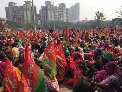 Maharashtra Farmers March: സർക്കാരിന്റെ കർഷക വിരുദ്ധ നയങ്ങൾക്കെതിരെ പ്രതിഷേധം