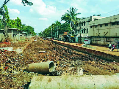 ಆಮೆ ಗತಿಯಲ್ಲಿ ಸ್ಮಾರ್ಟ್‌ಸಿಟಿ ರಸ್ತೆ ಕಾಮಗಾರಿ