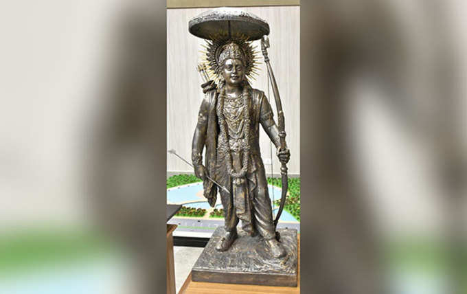 ఉత్తర్‌ప్రదేశ్ ప్రభుత్వం విడుదల చేసిన శ్రీరాముడి నమూనా విగ్రహం