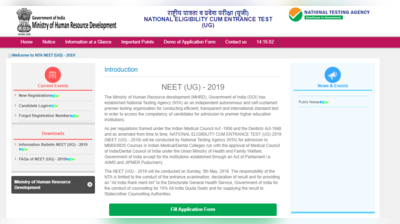 NEET Registration 2019: 30 नवंबर अंतिम डेट, यहां करें अप्लाई