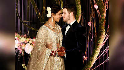 Priyanka Nick Reception: सिल्वर ड्रेस में प्रियंका और ब्लैक सूट में निक ने जीता दिल