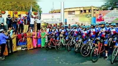 ಬೆಳಗಾವಿ-ಬೆಂಗಳೂರು ಸೈಕಲ್‌ ಜಾಥಾಕ್ಕೆ ಚಾಲನೆ