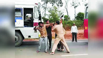 ಚಾಲಕರ ಮಧ್ಯೆ ಮಾರಾಮಾರಿ