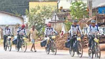 ಧಾರವಾಡಕ್ಕೆ ವಿವೇಕಾನಂದ ವಿಚಾರ್‌ ಸೈಕಲ್‌ ಯಾತ್ರೆ