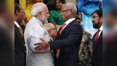 अपनी पहली विदेश यात्रा पर भारत पहुंचे मालदीव के राष्ट्रपति इब्राहिम सोलिह