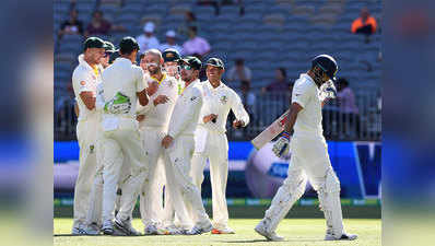 India vs Australia 2nd Test Perth: मुश्किल में भारत, आधी टीम पविलियन लौटी