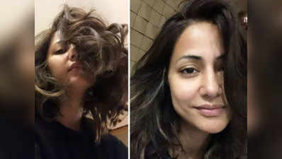 Hina Khan without makeup: हिना खान का बिना मेकअप वाला लुक, देखिए