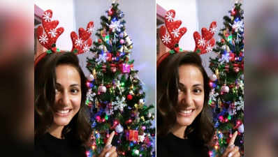 Christmas के रंग में रंग गईं Komolika  Hina Khan