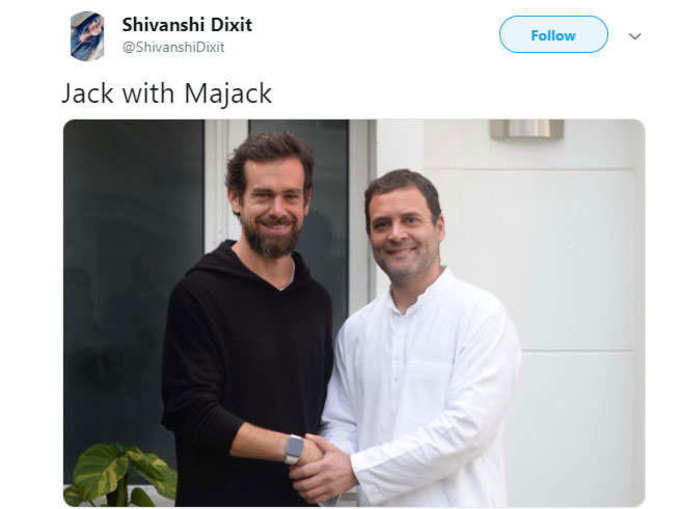 जैक डॉर्सी से मिले राहुल