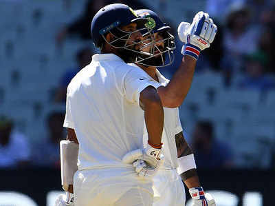 India Vs Australia 3rd Test - मयंक और पुजारा की फिफ्टी, पहले दिन भारत 215/2