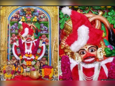 Santa: శాంట క్లాజ్ దుస్తుల గేటాప్ లో ఆంజనేయుడు..!